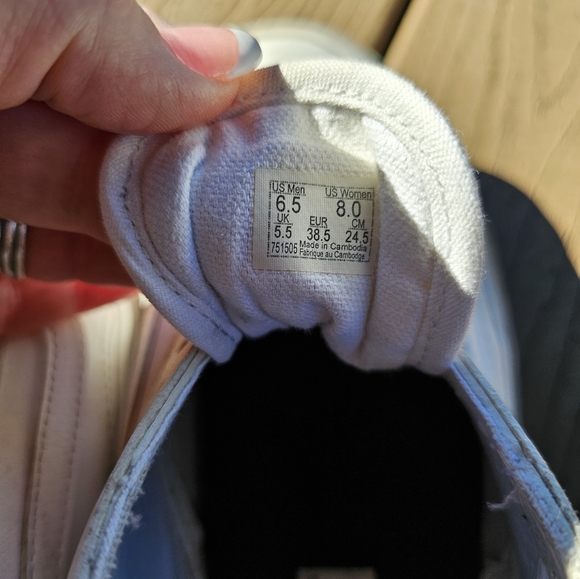 Vans Old Skool White Leather Unisex Shoe - Picture 4 of 5